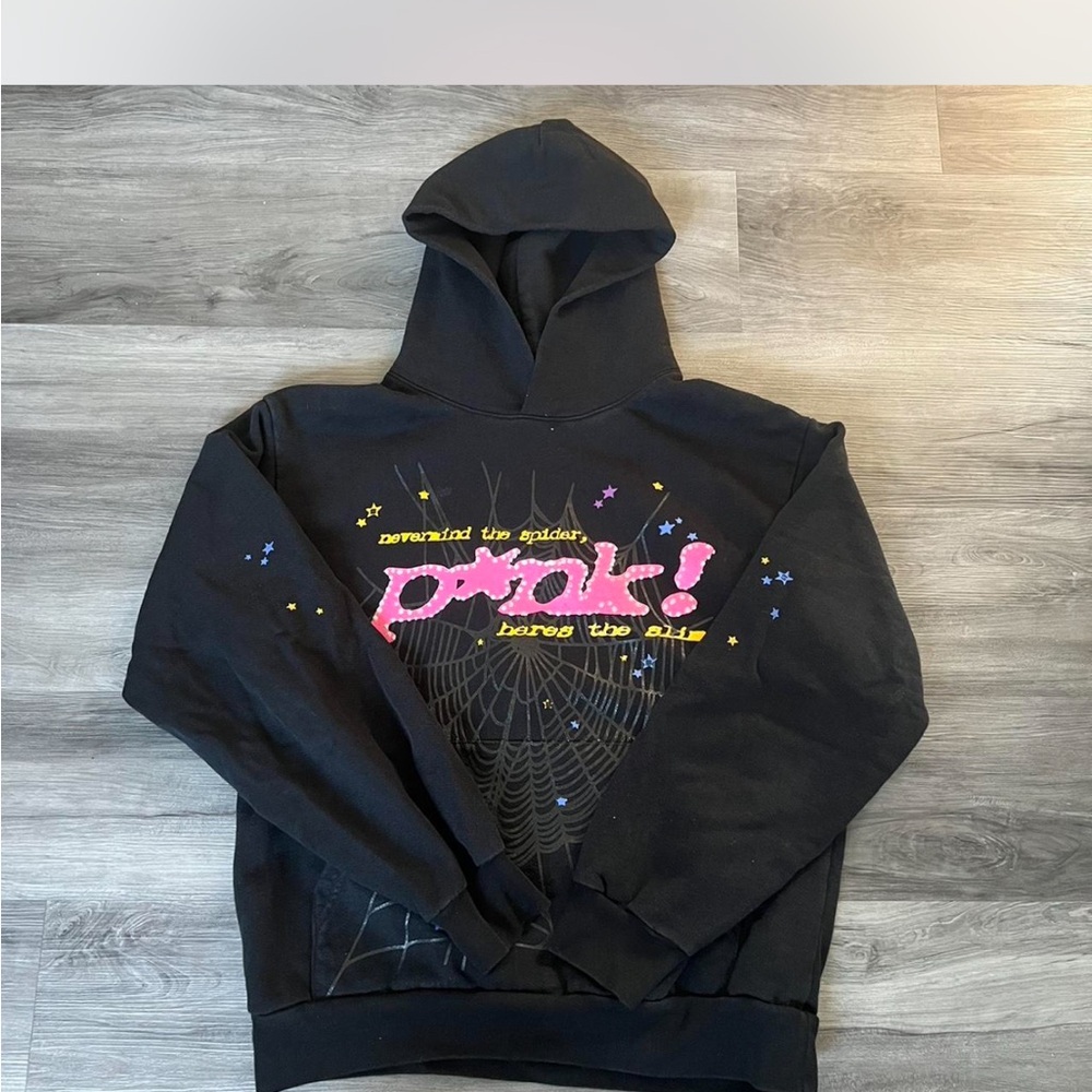 Black Brand new P*nk Spider Graphic Hoodie